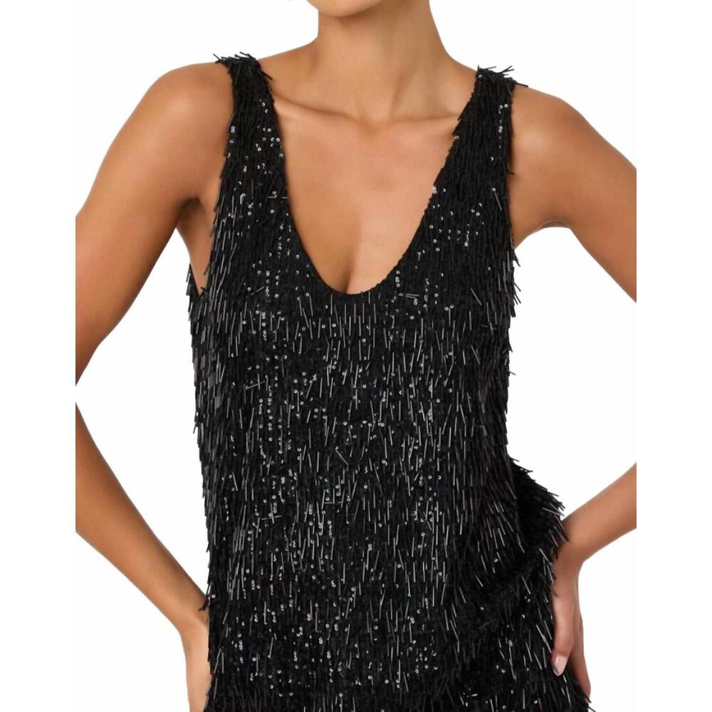 NEW ASTR emani sleeveless dress in black - Picture 5 of 5